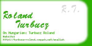 roland turbucz business card